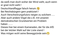 Text des stellv. Ortsbürgermeisters bei FaceBook